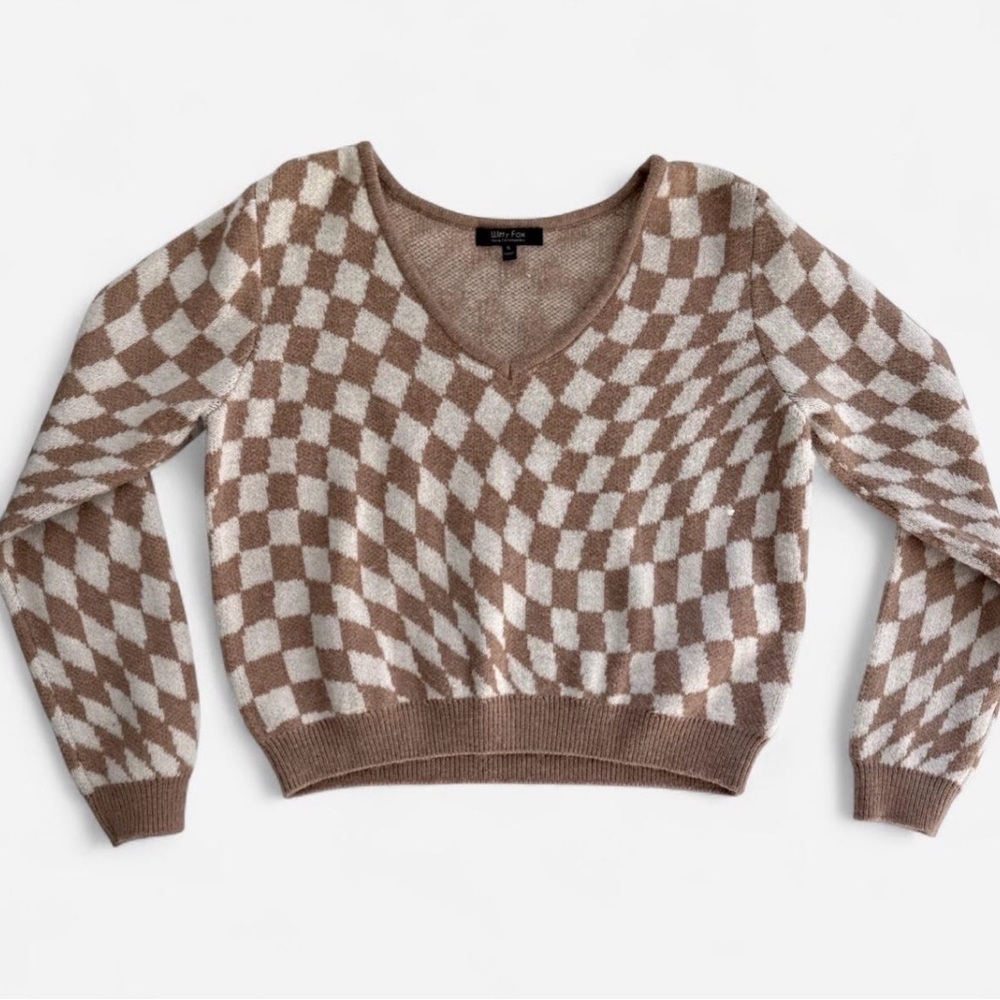 Witty Fox Tan Knit Sweater